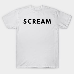 Scream. Minimalistic Halloween Design. Simple Halloween Costume Idea T-Shirt